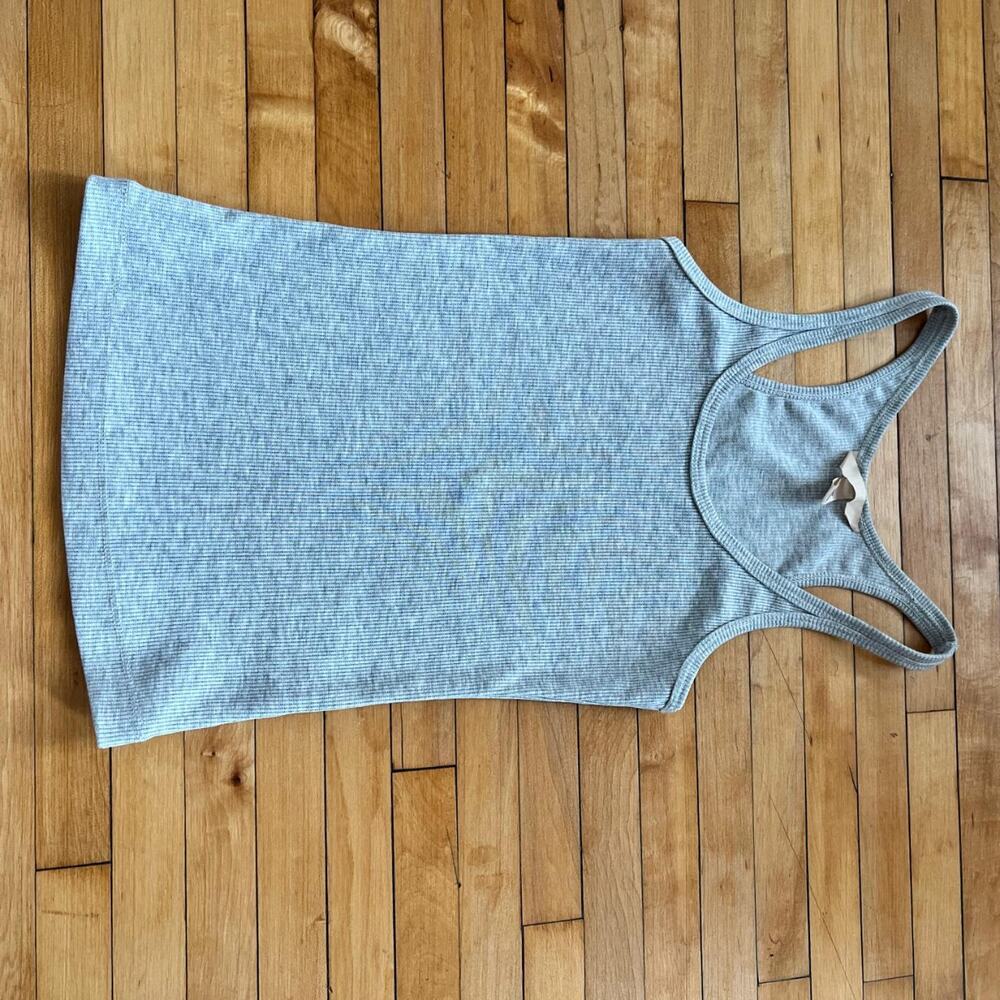 H&M Gray racerbank tank top ribbed XS